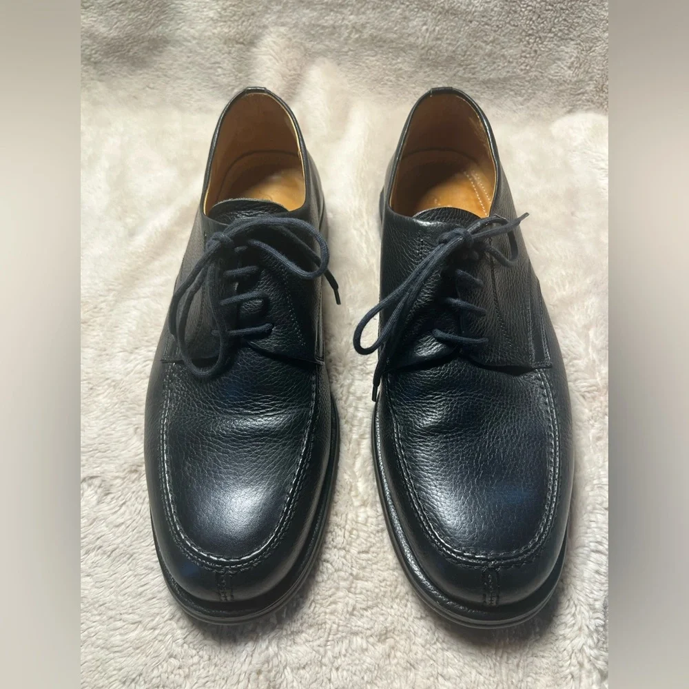 Sandro Moscoloni Vineyard black leather dress shoes size 11 D